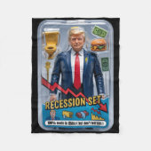 Trump Satire überlebte Rezession Box Set Action Fi Fleecedecke (Vorderseite)