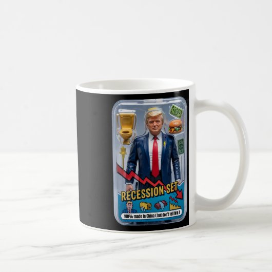 Trump Satire überlebte Rezession Box Set Action Fi Kaffeetasse (Rechts)
