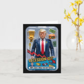 Trump Satire überlebte Rezession Box Set Action Fi Karte (Gelbe Blume)