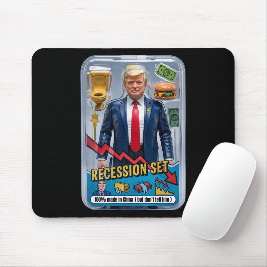 Trump Satire überlebte Rezession Box Set Action Fi Mousepad (Mit Mouse)