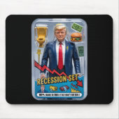 Trump Satire überlebte Rezession Box Set Action Fi Mousepad (Vorne)
