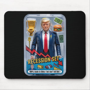 Trump Satire überlebte Rezession Box Set Action Fi Mousepad