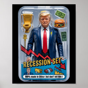Trump Satire überlebte Rezession Box Set Action Fi Poster