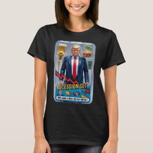 Trump Satire überlebte Rezession Box Set Action Fi T-Shirt