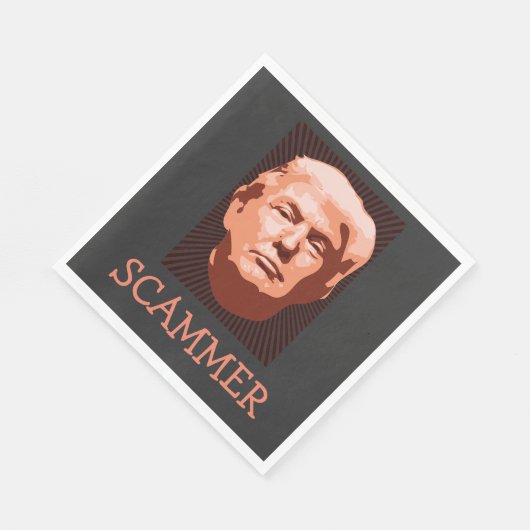 Trump Scammer Paper Napkin Serviette