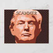 Trump Scammer Postcard Postkarte (Vorderseite)