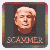 Trump Scammer Sticker (Vorderseite)