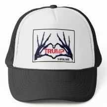 "TRUMP" Schädel Hände Trucker-Mütze