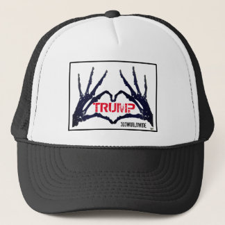 "TRUMP" Schädel Hände Trucker-Mütze Truckerkappe