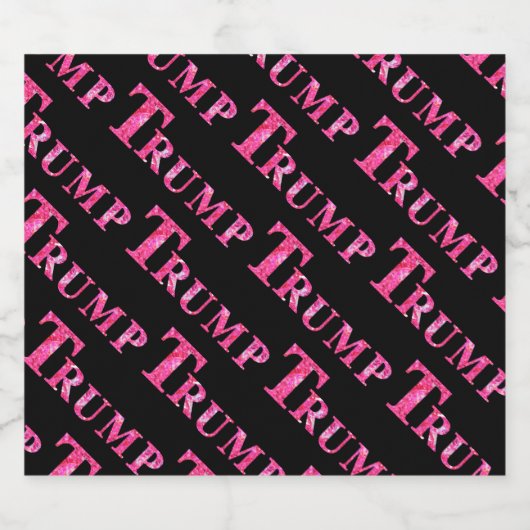 TRUMP SCHAUMWEINETIKETT (Einzelnes Label)