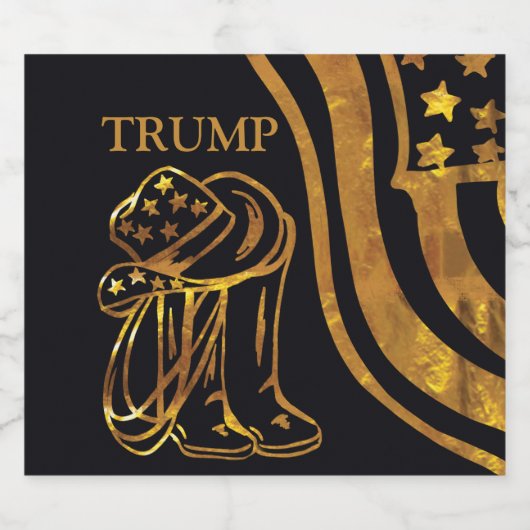 TRUMP SCHAUMWEINETIKETT (Einzelnes Label)