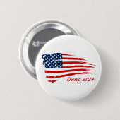 Trump-Schlachtflagge 2024 Button (Vorne & Hinten)