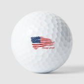 Trump-Schlachtflagge 2024 Golfball (Vorderseite)