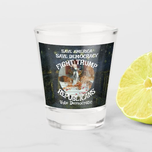 Trump Schnapsglas (Vorderseite)