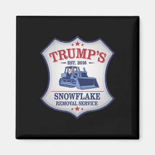 Trump Schneepflug Trump Schneeräumung Schneeflocke Magnet