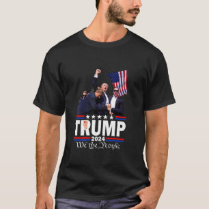 Trump schoss Bulletproof Bloody OhrblutungsButler T-Shirt