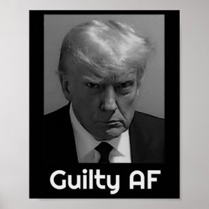 Trump schuldig Af Poster