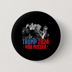 Trump Schuss kugelsicher Blutohr Blutend Butler Button