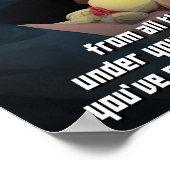 Trump schützt uns vor den Monstern Poster (Ecke)