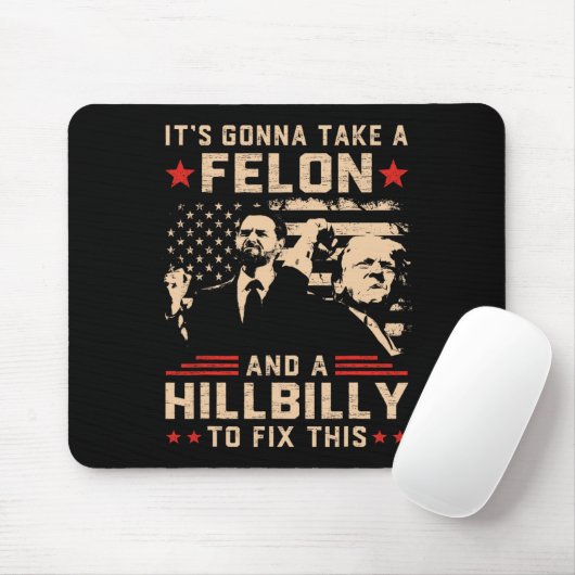 Trump schwindet auf seine Gonna und nimmt einen Fe Mousepad (Mit Mouse)