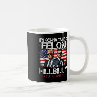 Trump schwindet auf seine Konna und holprig Kaffeetasse