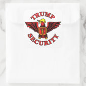 Trump Security Quadratischer Aufkleber (Tasche)