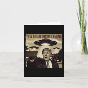 Trump Selfie Ufo Alien Entführung Karte