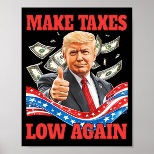 Trump senkt die Steuern wieder niedrig, pro-trump Poster