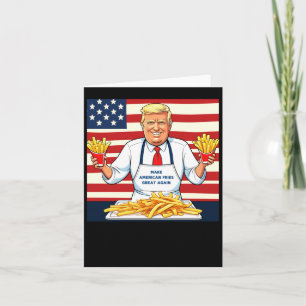 Trump Serving Mcdonalds Fries Karte
