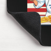 Trump Serving Mcdonalds Fries Mousepad (Ecke)