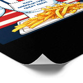 Trump Serving Mcdonalds Fries Poster (Ecke)