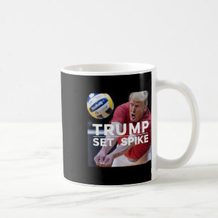 Trump Set Spike Funny Political Volleyball Player Kaffeetasse