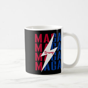 Trump-Shirt Flagge Vintage Style Poster Mega 2025  Kaffeetasse