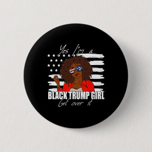 Trump-Shirt Merica Gles Ja ich bin ein schwarzer T Button