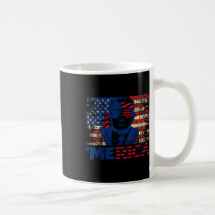 Trump-Shirt Viertes 4. Juli Trump American Fla Kaffeetasse
