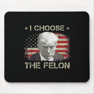 Trump Shirts for Men 2024 Ich wähle den Felon Conv Mousepad