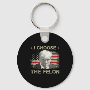 Trump Shirts for Men 2024 Ich wähle den Felon Conv Schlüsselanhänger