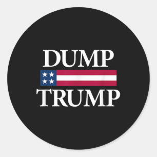Trump-Shirts schwarz uni erwachsen Moderne politis Runder Aufkleber