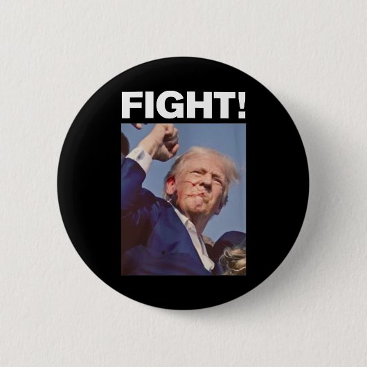 Trump Shot 2024 Button (Vorderseite)