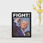 Trump Shot 2024 Karte (Gelbe Blume)