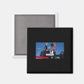 Trump Shot 2024 Magnet (Vorderseite/Rückseite)