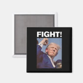 Trump Shot 2024 Magnet (Vorderseite/Rückseite)