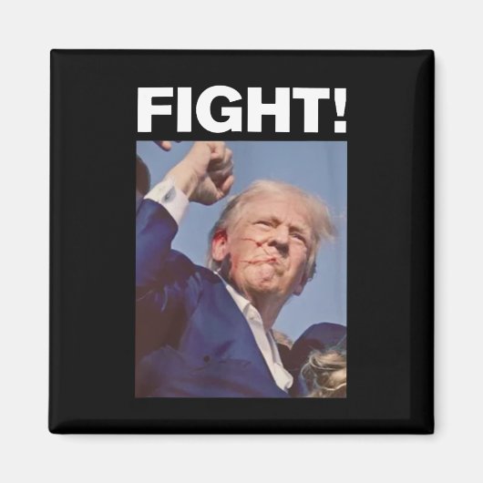 Trump Shot 2024 Magnet (Vorne)