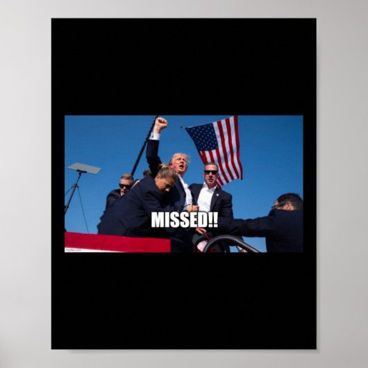 Trump Shot 2024 Poster (Vorne)