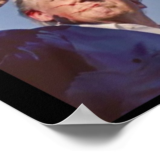 Trump Shot 2024 Poster (Ecke)