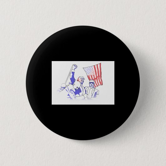 Trump Shot At 2024 Button (Vorderseite)