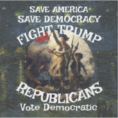 Trump Shrimp Fajita Jesus Republikanisches Party P Aufkleber (Vorderseite)