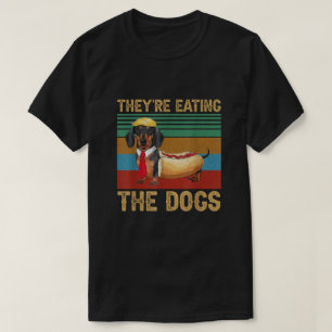 Trump Sie essen die Hunde Dachshund Wiener T-Shirt
