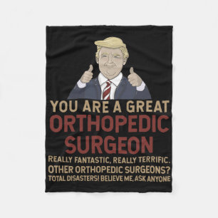 Trump, Sie sind ein großartiger, großartiger ortho Fleecedecke