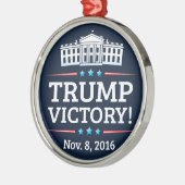 Trump-Sieg Ornament Aus Metall (Links)